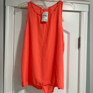 Soprano Vibrant Coral Tank Top